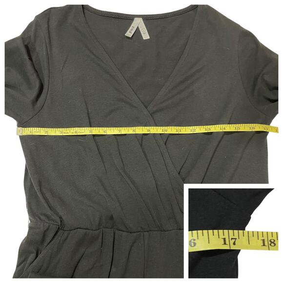 Pact Luxe Jersey Wrap Jumpsuit - Black - Large - Picture 2 of 14